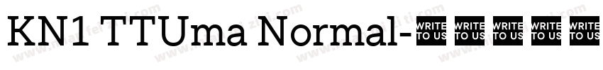 KN1 TTUma Normal字体转换